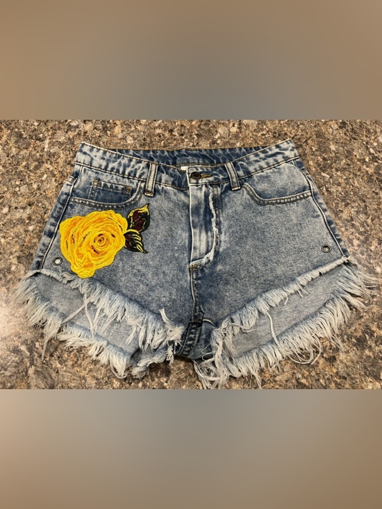 Litz Pants - Litz denim shorts size S